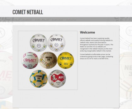 comet_netball_website