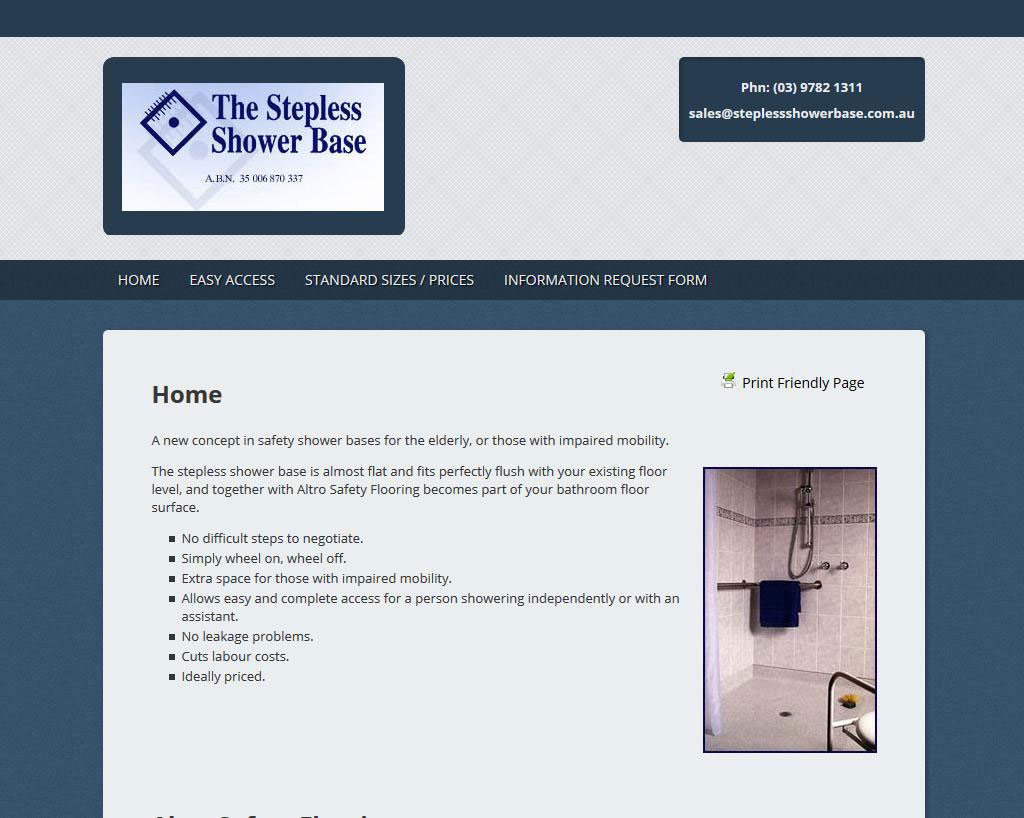 The Stepless Shower Base